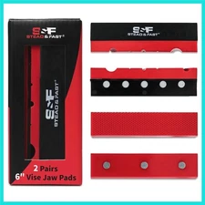 6" Soft Jaws for Bench Vise, 2-Pair Vise Jaw Pads, Strongly Magnetic Vice Pad...