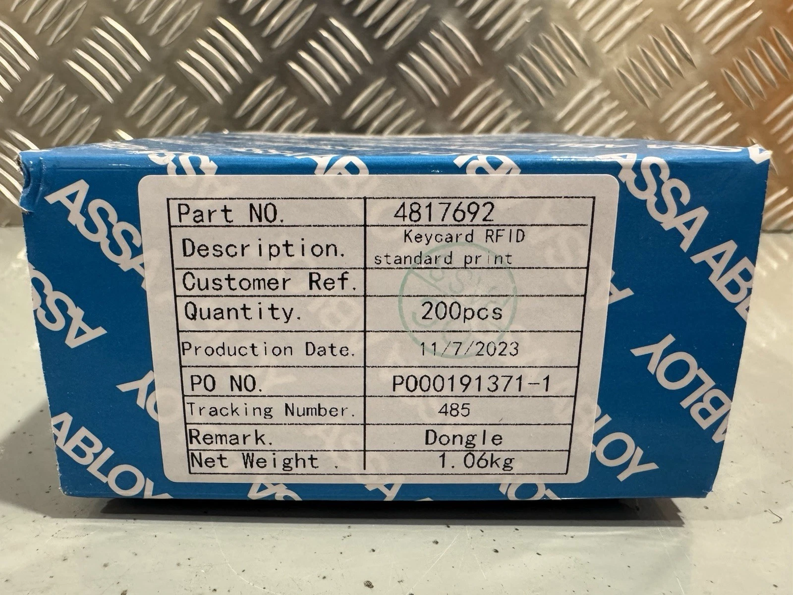 200x Assa Abloy Keycard RFID Standard Print 4817692 Brand New Sealed 2