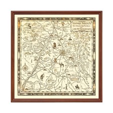 Old Map of Santa Fe, NM 1932 - Vintage Santa Fe New Mexico A
