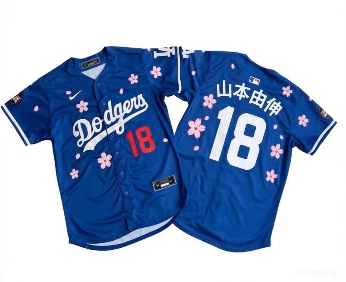 YOSHINOBU YAMAMOTO #18 Los Angeles Dodgers Kanji Edition Tokyo