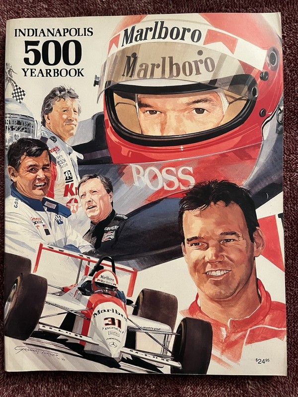 1994 Indianapolis 500 Yearbook, Al Unser Jr Cover Paperback 