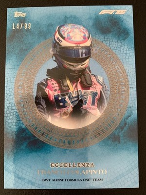 2025 Topps Eccellenza Formula 1 Blue Franco Colapinto ed/99