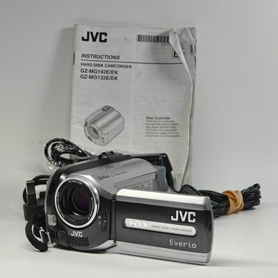 JVC Everio GZ-MG142 Camcorder 40GB HDD 34x Zoom Video Cam + Charger, Manual, USB