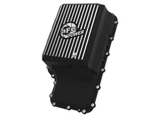 46-71220B aFe POWER Pro Series Transmission Pan Black w/ Machined Fins Ford Truc