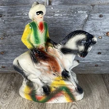 Chaulkware The Lone Ranger & Silver Molded Figure Approx: 11” H X 9” L