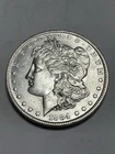 1884 O Morgan Silver Dollar About Uncirculated Plus