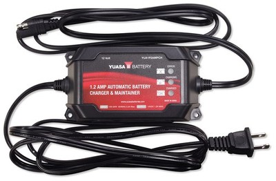 Yuasa 1.2 Amp 12V Automatic Battery Charger & Maintainer YUA1P2AMPCH