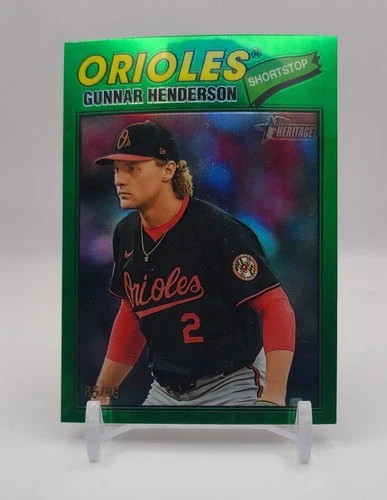 2026 Topps Heritage - Gunnar Henderson #287 Chrome Green Refractor /99