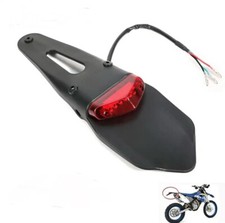 PORTATARGA Fanale Faro PARAFANGO MOTO ENDURO  STOP POSTERIORE LED MOTARD  UNIV.