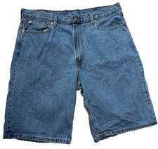 Levi's 469 Jean Shorts Men's 40 W 11 L 100 Cotton Denim Medium Wash Logo