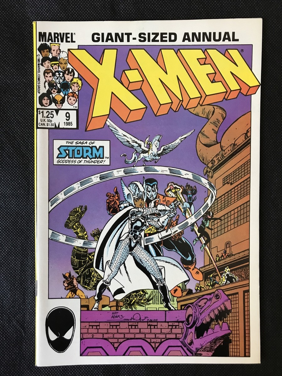 X-MEN GIANT-SIZE ANNUAL #9 - Adams Cover & Art - VF 1985 Marvel