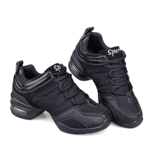 Leichte atmungsaktive schwarze moderne Jazz Hip Hop Line Damen-Tanzschuhe Damen-Turnschuhe - Bild 1 von 28