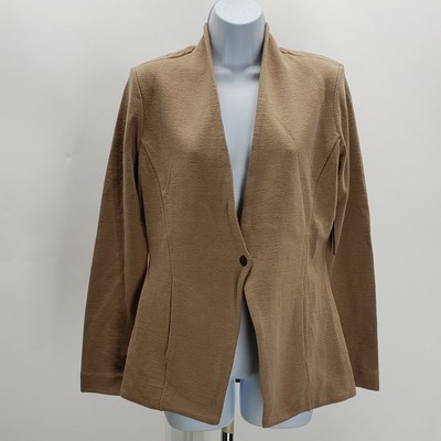 camel sweater blazer