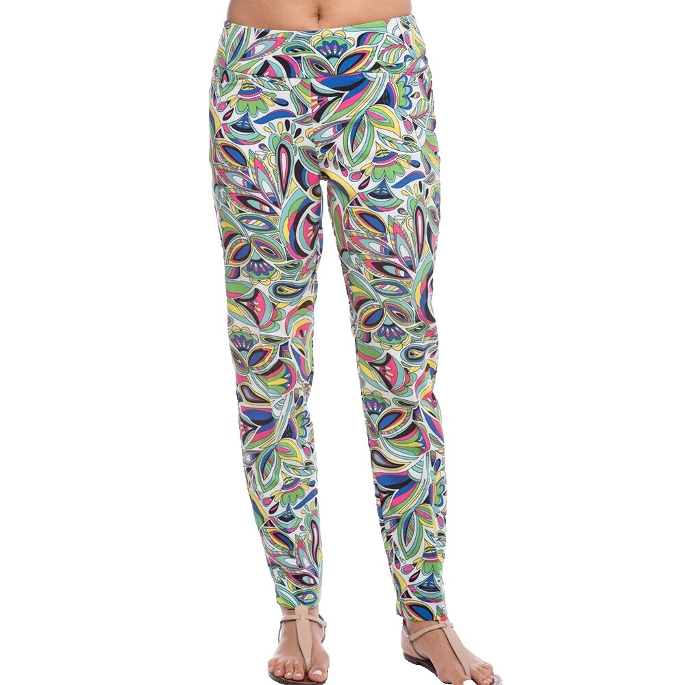 Calças de Golfe Multicolor de Poliéster para mulheres