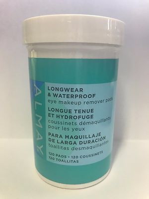Almay Eye Makeup Remover Pads Longwear & Waterproof  - 120 Count 