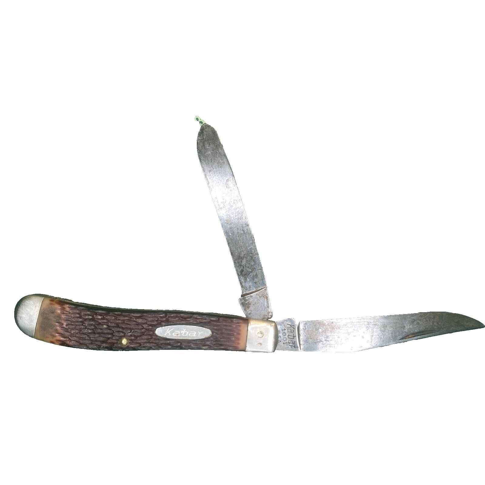 KA-BAR 复古折叠刀 （ 2 个刀片