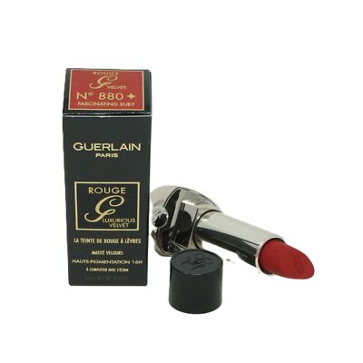 Guerlain Rouge G Luxurious Velvet Matte Lipstick Shade Lippenstift 3,5g No 880 F