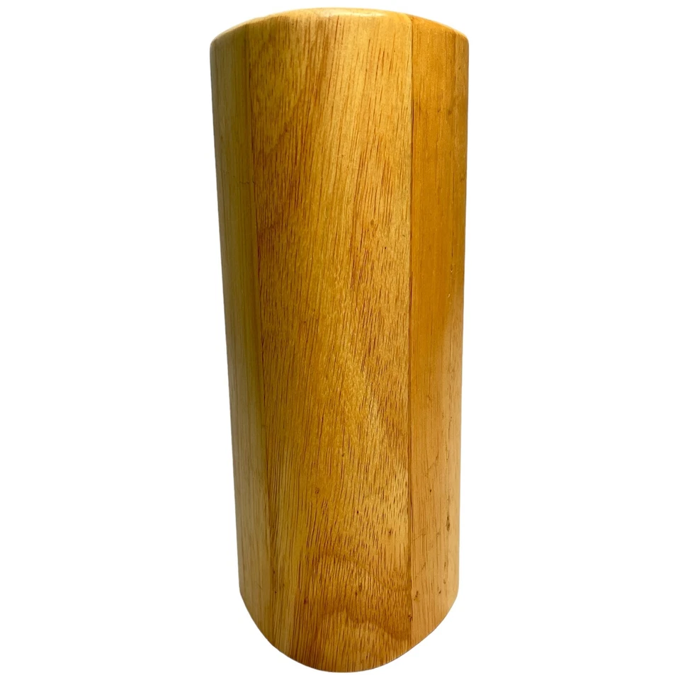 Tupperware Wooden Knife Block 8 Slot Storage Organizer 9.5" Tall - Image 4 of 4