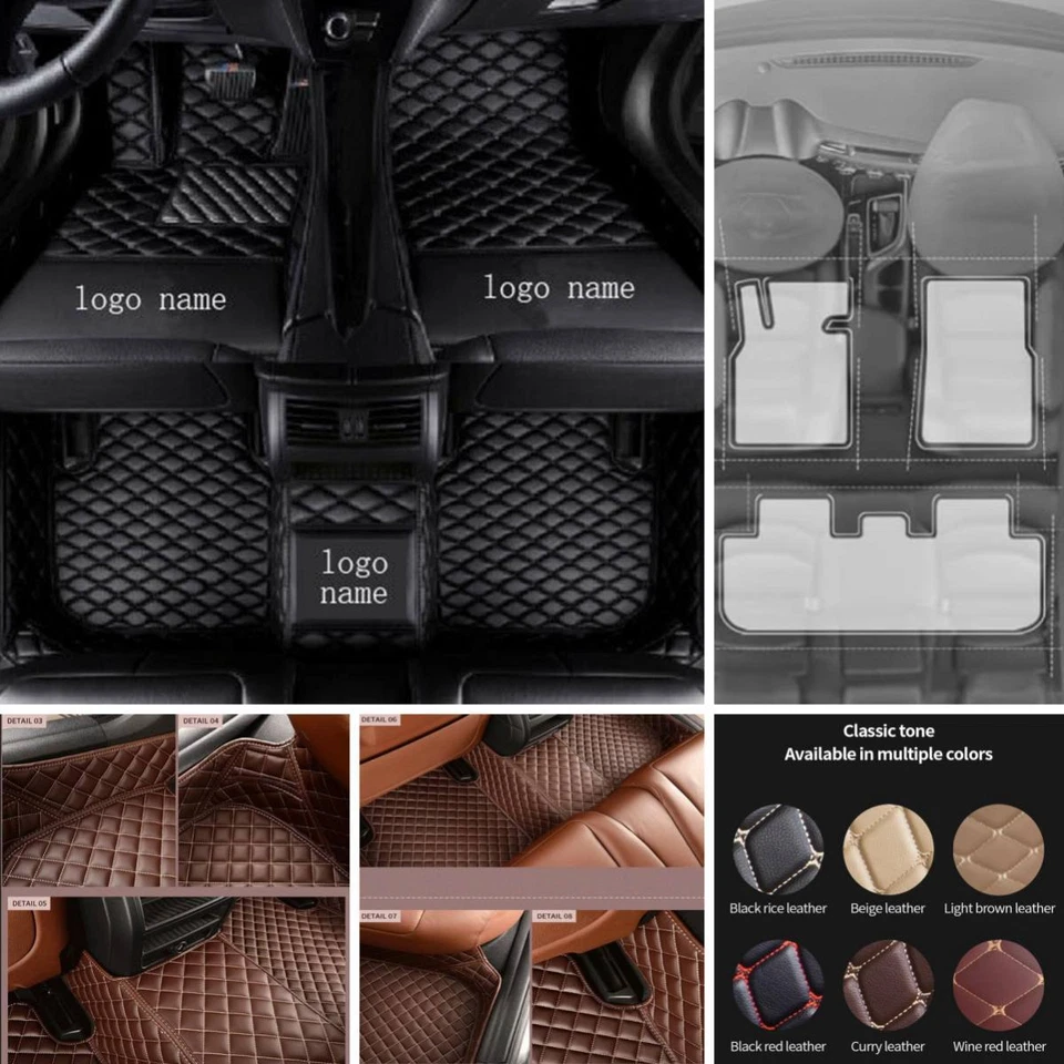 For NISSAN Altima Car Floor Mats Custom All Weather Car Carpets Waterproof Auto Foto 4 de 4