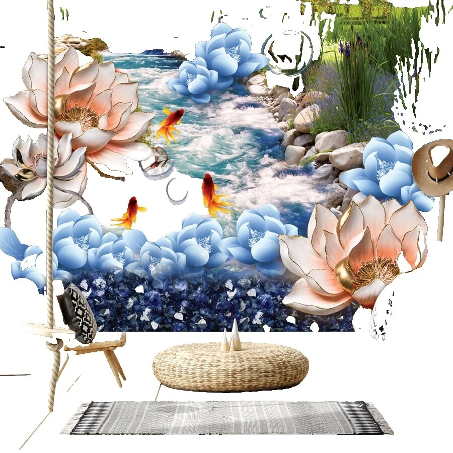 Country Botanical Wallpaper Rolls & Sheets