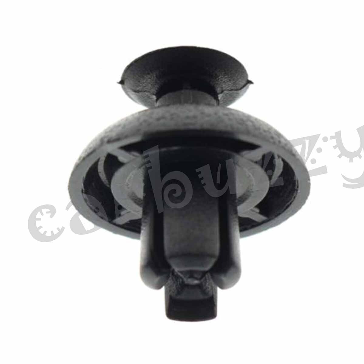 Clips Parachoques Toyota 100 Clips De Fijación Para Parachoques, Rejilla Y Motor De Toyota, Lexus, Scion - Agujero De 7 Mm, Color Negro Sujetadores Plástico 7 Mm Automaall