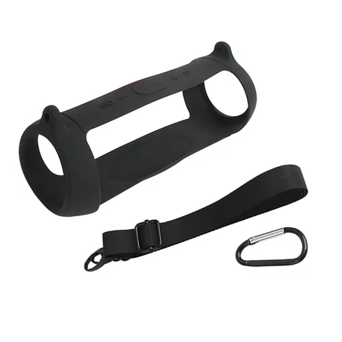Silicone Case Cover for JBL Charge 5 Bluetooth Speaker with Shoulder Strap New - Picture 10 of 19