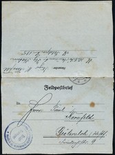 Bulgarien 1918 Feldpost Kartenbrief Dt. Fliegerausbildungskommando G&uuml;tersloh/141