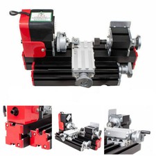 Image of Mini Lathe Multifunction Metal Motorized Mini Lathe Machine DIYTool 20000rev/min