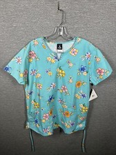 NEW Cherokee Studio Multicolor Floral Scrub Adult Size Medium