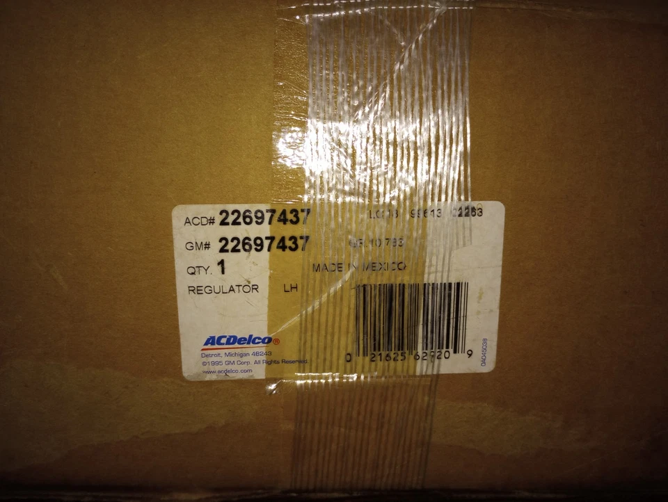 Conjunto regulador ventana Pontiac Grand AM. Se adapta a 99-05 Grand AM LF NOS OEM Foto 2 de 2