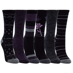 6 Pairs Kirkland Signature Women Ladies Trail Extra-Fine Merino Wool Socks 4+2
