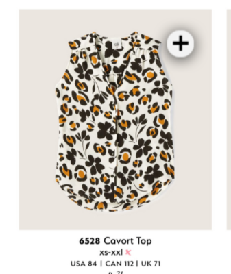 Cabi New NWT Cavort Top #6528 white black brown floral Size XS