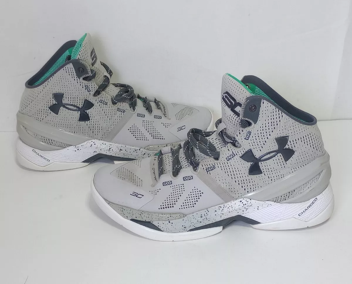 Under Armour Curry 2 The Storm Sneakers Mens Sz 9 White Gray