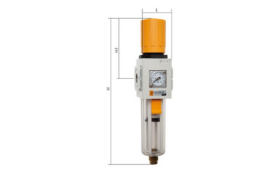 Filterregler mit Wasserabscheider, Manometer, Wartungseinheit, Regler, Eco-Line