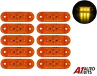 10 Pcs Led Side Marker Lights Lamps Orange Amber Truck Lorry Lgv Hgv Bus 12v 24v