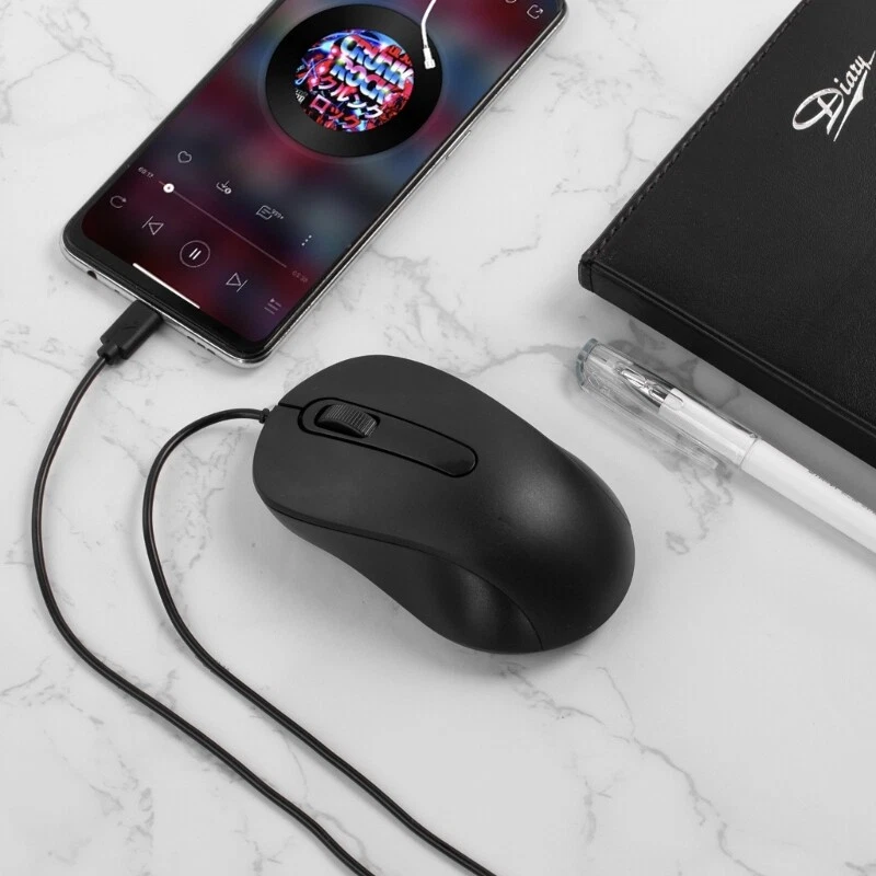 Ergonomic Type C Gaming Mouse USB C Mice 3 Button 1000DPI for Laptop and Type C - Image 3 of 4