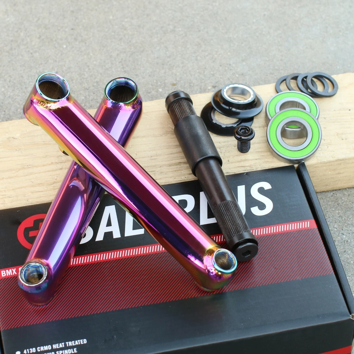 SALT BMX PRO48 BICYCLE CRANKS OIL SLICK FIT CULT SUNDAY