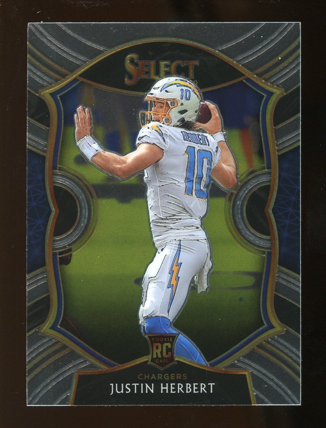 2020 Panini Select JUSTIN HERBERT Rookie #44 Concourse Football Card