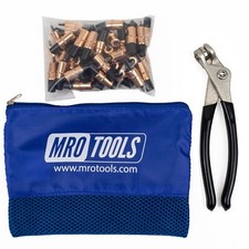 50 1/8 Extra Short Cleco Fasteners  Cleco Pliers w/ Carry Bag KK1S50-1/8 