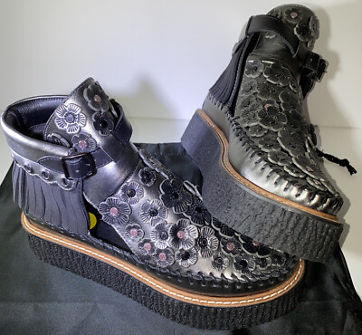 coach moto bootie tea rose