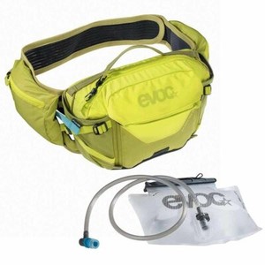 Evoc Hip Pack Pro Hydration Bag 3L Sulphur//Moss Green 1.5L Reservoir Included
