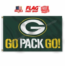 Green Bay Packers Flag Banner 3x5 Ft NFL Football Super Bowl FREE Shipping