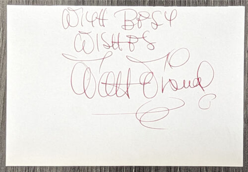 Walt Disney "With Best Wishes" Authentic Signed 4.5x6.5 Cut JSA #XX07289 - Picture 1 of 2