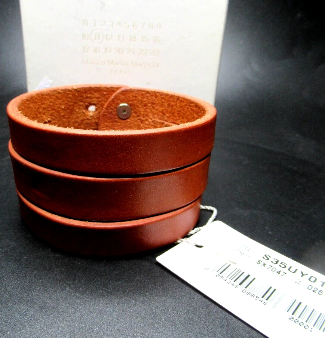 MAISON MARGIELA Bracciale in pelle MAISON MARTIN MARGIELA Italia in scatola originale con etichetta!