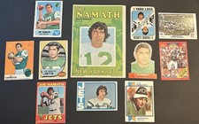 Joe Namath Super Card Lot 8 cards, with extras