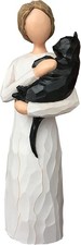 Cat Memorial Gift 6 Inch Angel Statue Loss of Pet Bereavement Keepsake Figurine