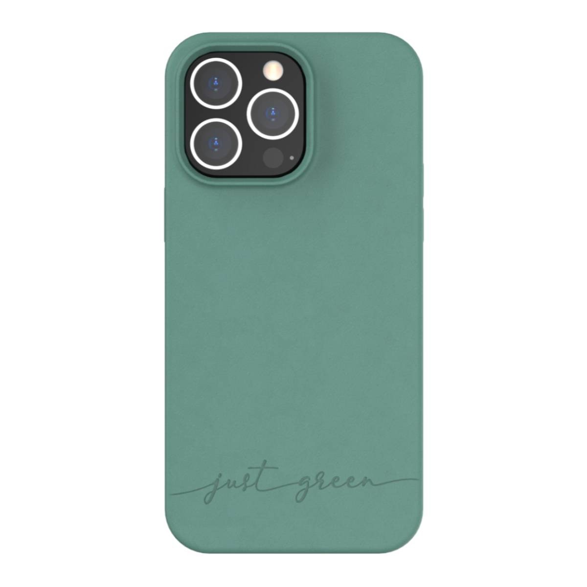 Coque verte iPhone 14 Pro Max Just Green recyclable et ecologique