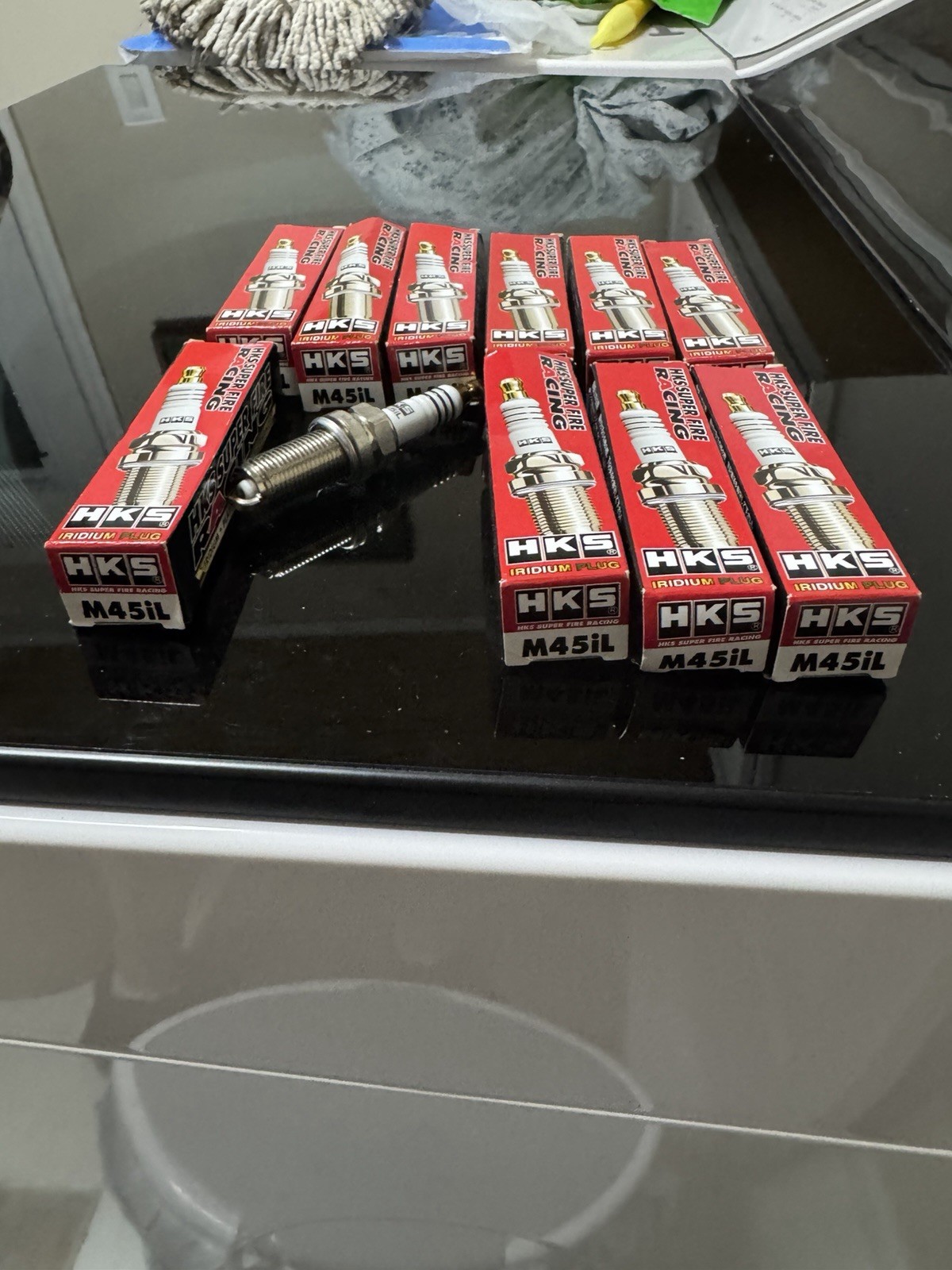 New old stock HKS 50003-M45IL  M-Series Super Fire Racing Spark Plug 10 pcs.