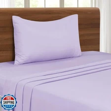 MALLONI HOME Twin XL Sheet Set - Double Brushed Microfiber Sheets, 3 Piece De