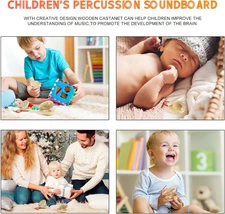 24 Pcs Castanets Wooden Musical Instrument Finger Baby Castanet Hand Classroom